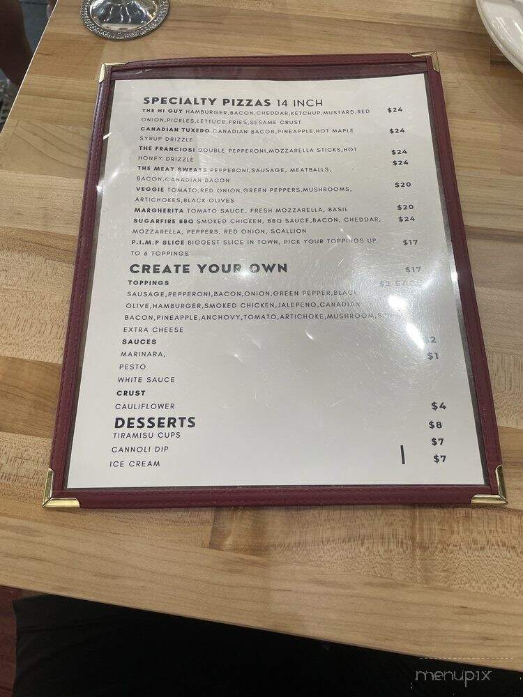 Hot Pizza Cold Beer - St. Louis, MO menu_pic