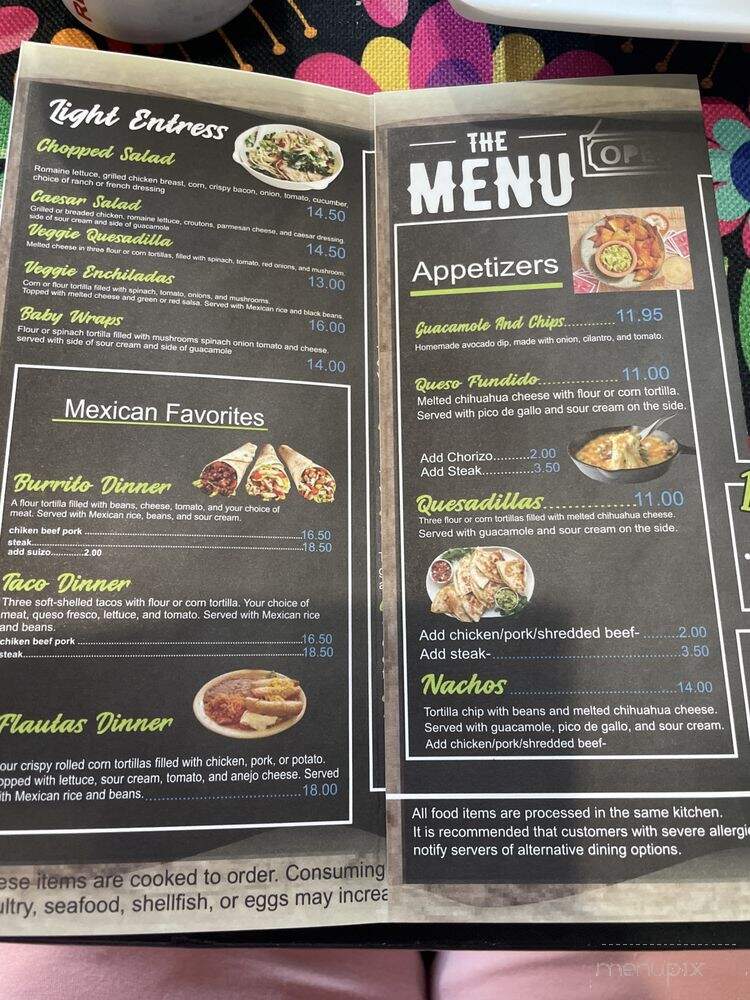Gwacamole Restaurant - Chicago, IL menu_pic