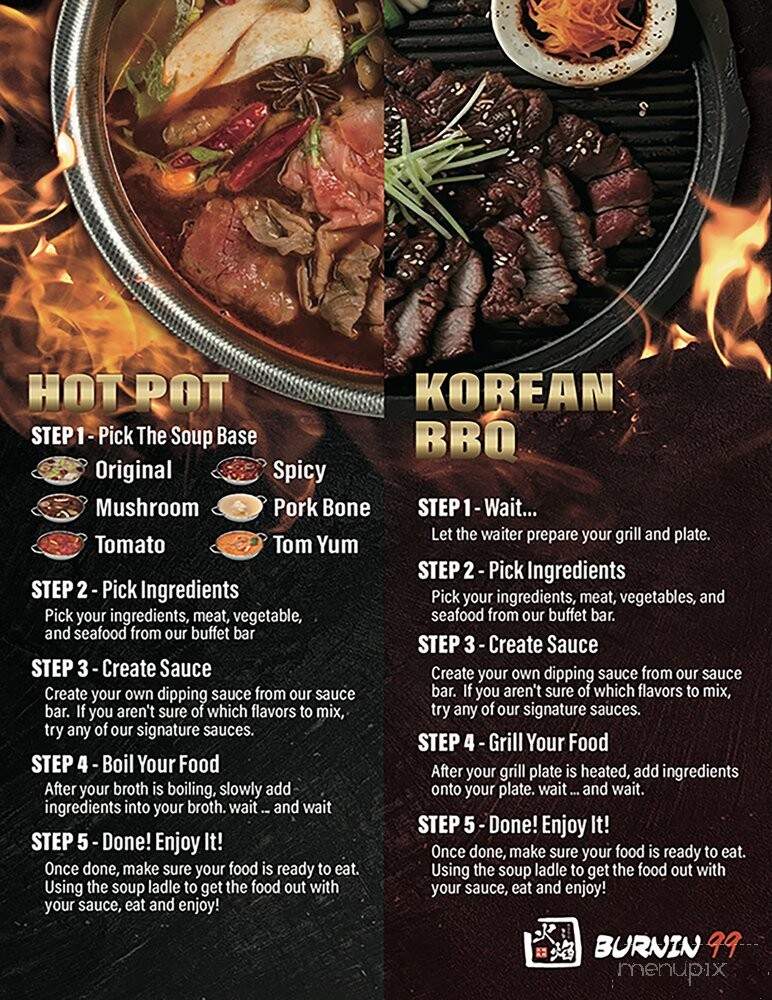 Burnin 99 - Greenville, NC menu_pic