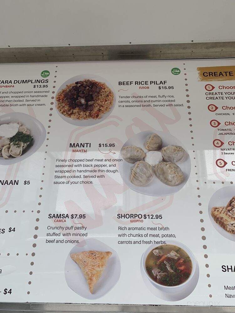 Navat Shawarma - Los Angeles, CA menu_pic