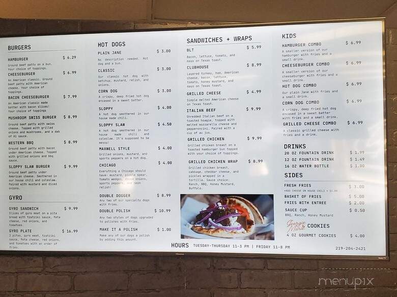 Clyde's Burgers - Francesville, IN menu_pic