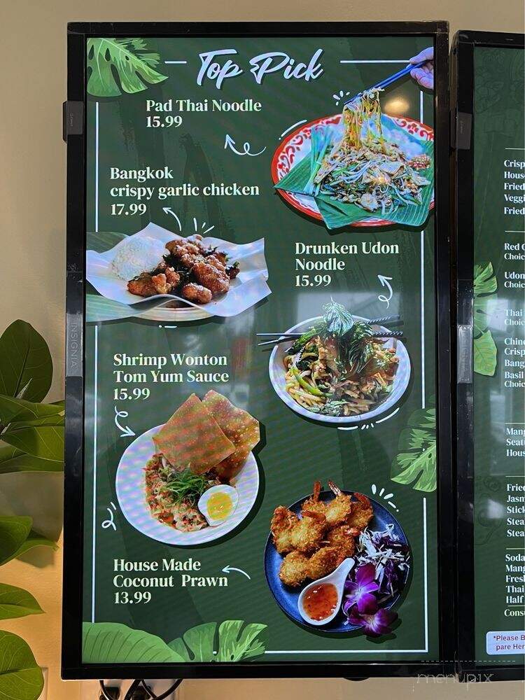 Bloom Thai Cuisine - Lakewood, WA menu_pic