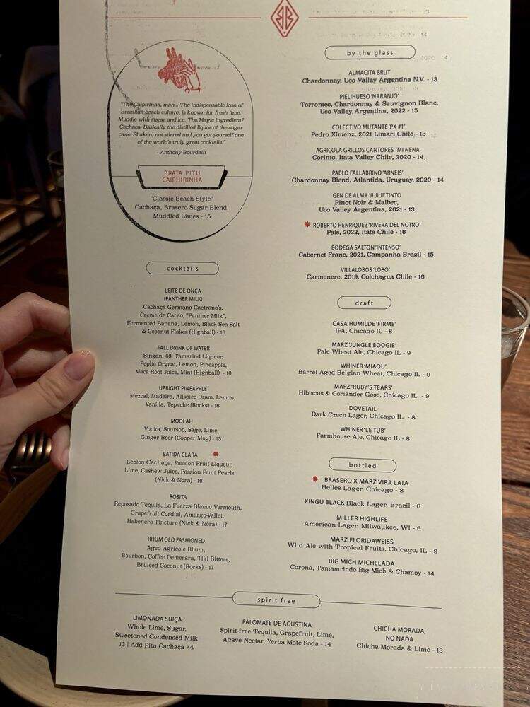 Brasero - Chicago, IL menu_pic