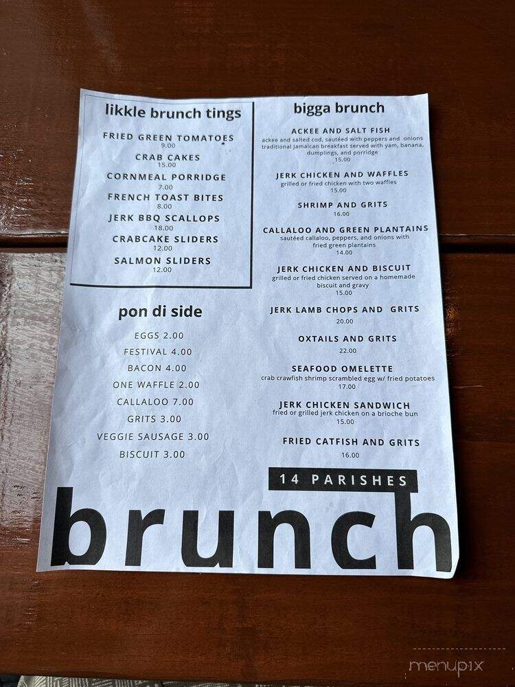 14 Parishes - New Orleans, LA menu_pic