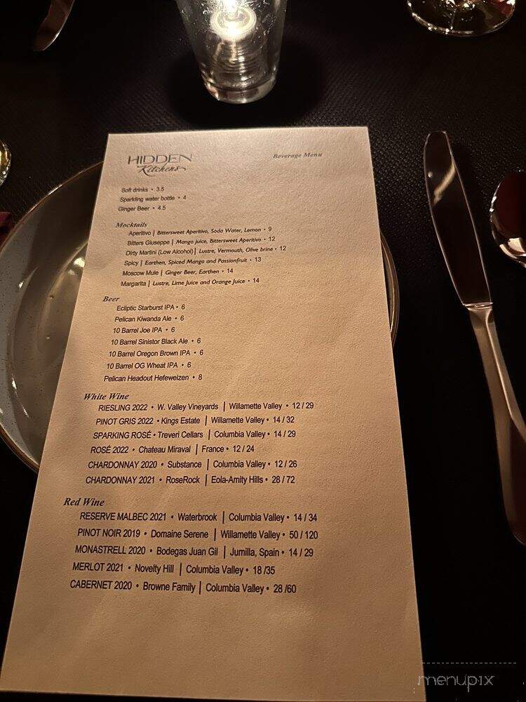 Hidden Kitchens - Portland, OR menu_pic