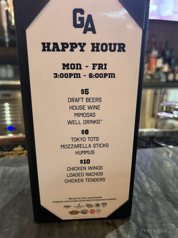 General Admission - Las Vegas, NV menu_pic