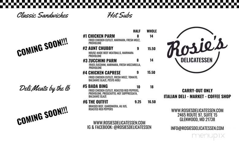 Rosie's Delicatessen - Glenwood, MD