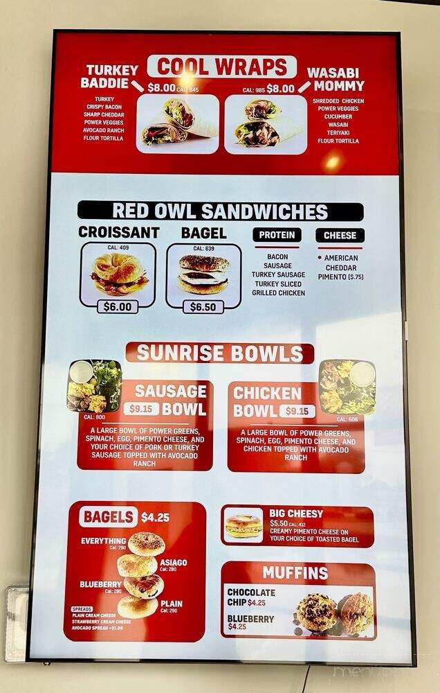 Red Owl Coffee Company - Orange Park, FL menu_pic
