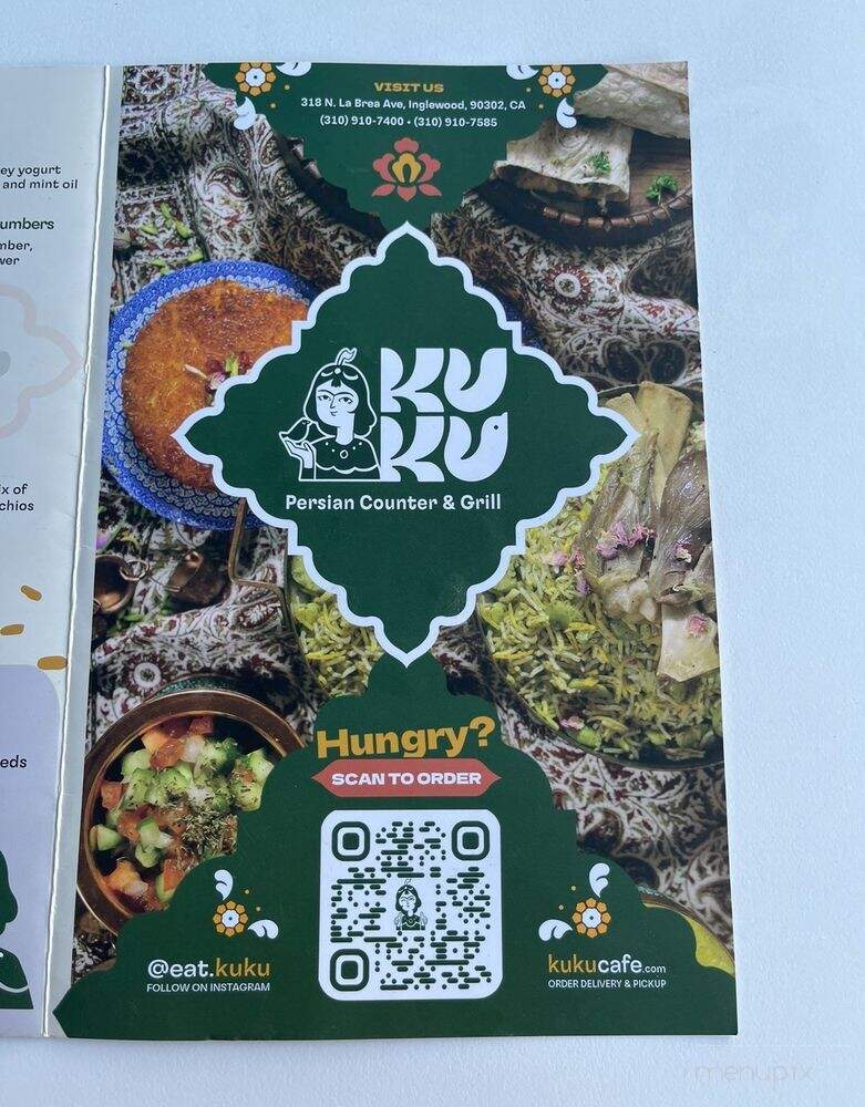 Kuku - Inglewood, CA menu_pic