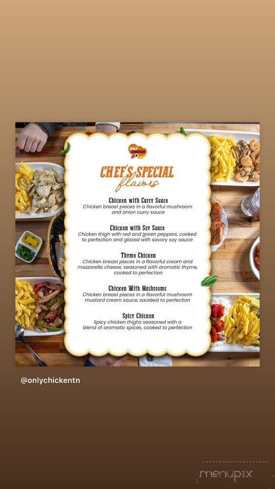 Only Chicken - Nashville, TN menu_pic