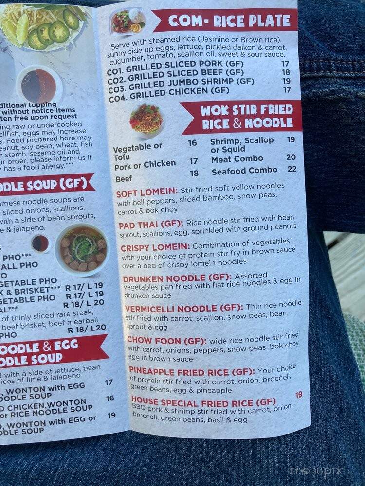 Yarmouth Rice and Noodles - Yarmouth, ME menu_pic