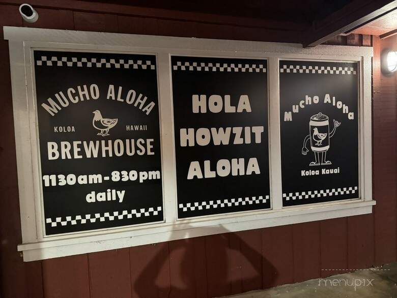 Mucho Aloha Brewhouse - Koloa, HI menu_pic