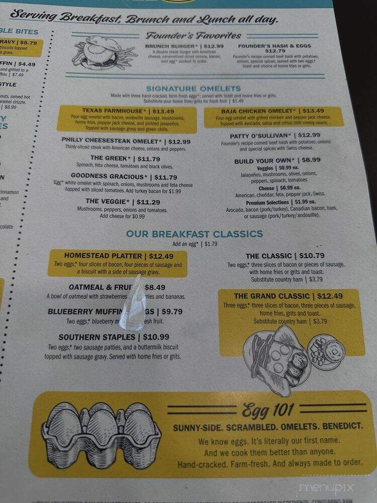 Eggs Up Grill - Nashville, TN menu_pic