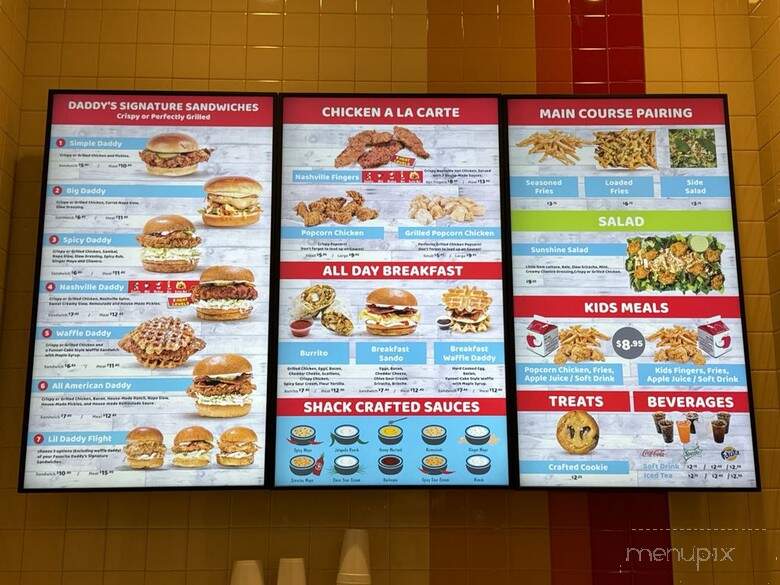 Daddy's Chicken Shack - Lake Mary, FL menu_pic