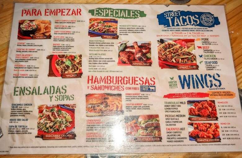 Ojos Locos - Lynwood, CA menu_pic