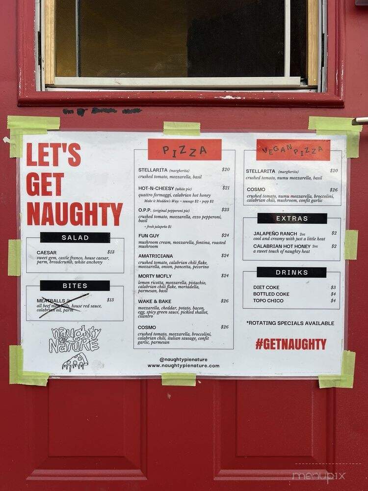 Naughty Pie Nature - Los Angeles, CA menu_pic
