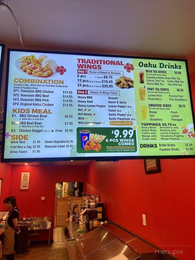 Oahu Hawaiian BBQ - Virginia Beach, VA menu_pic