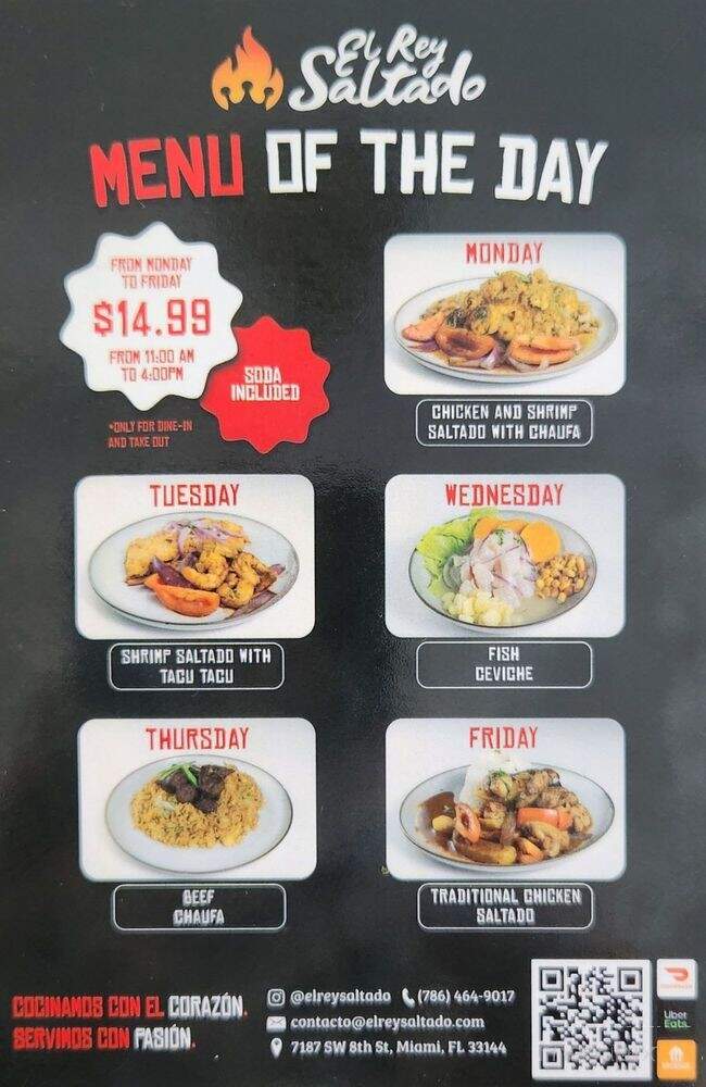 El Rey Saltado - Miami, FL menu_pic