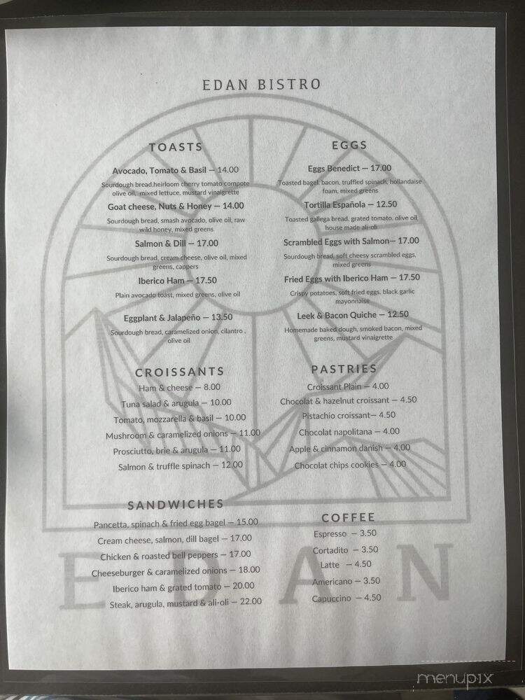 Edan Bistro - North Miami, FL menu_pic