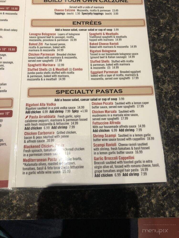 Piesano's Stone Fired Pizza - Tallahassee, FL menu_pic