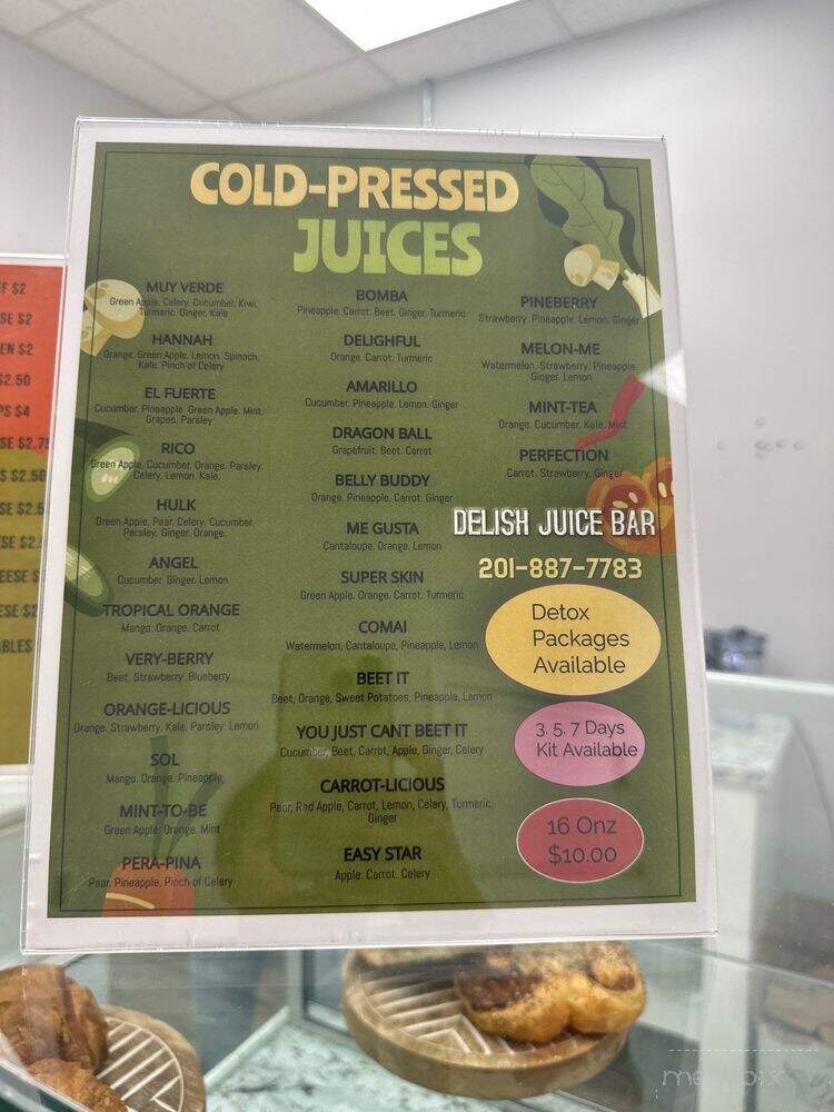 Delish Juice Bar - Jersey City, NJ menu_pic