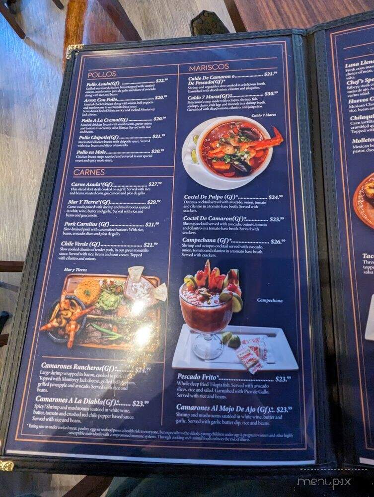 Luna Mexican Grill - Everett, WA menu_pic