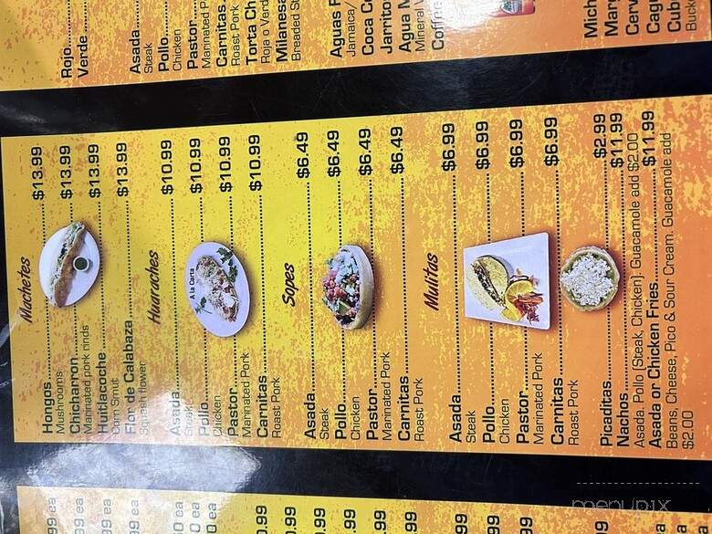 Las Salsas Taqueria - Santa Ana, CA menu_pic