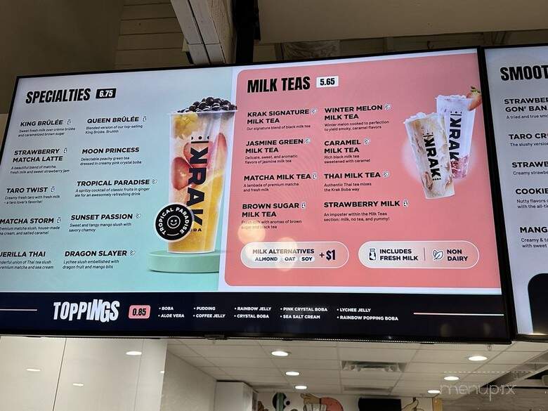 Krak Boba - Longwood, FL menu_pic