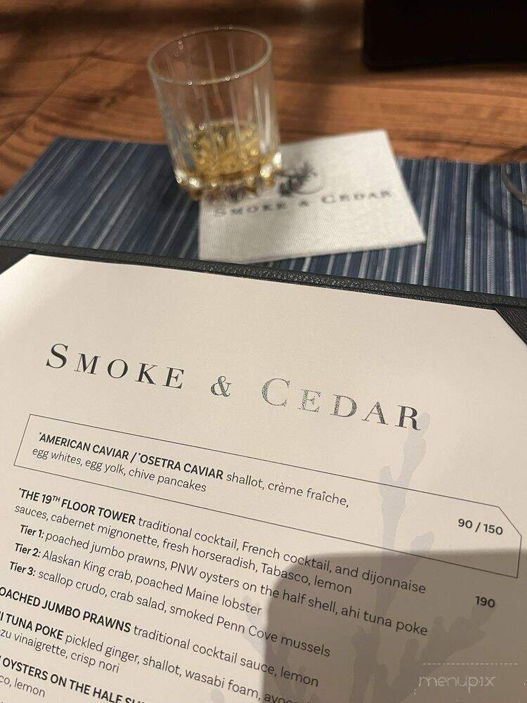 Smoke & Cedar Steakhouse - Auburn, WA menu_pic