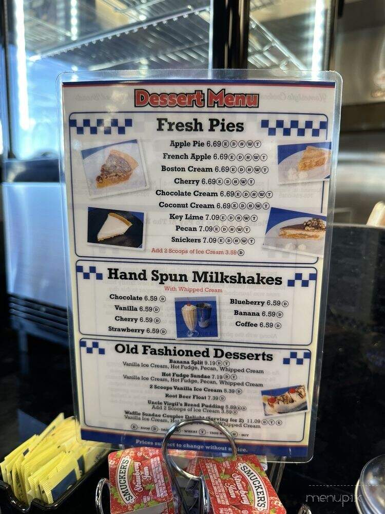 Bob & Edith's Diner - Manassas, VA menu_pic