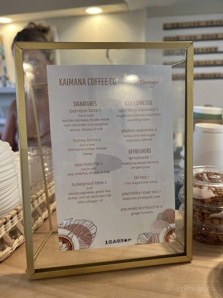 Sunset Provisions - Honolulu, HI menu_pic