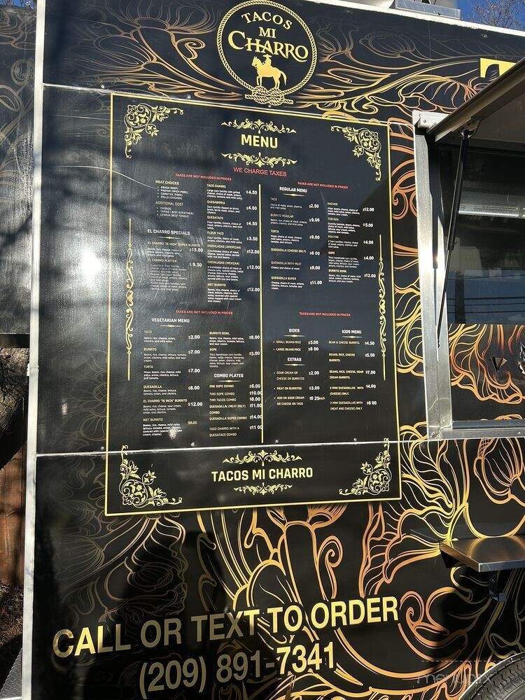 Tacos Mi Charro - Angels Camp, CA menu_pic