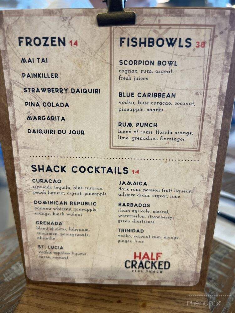 Half Cracked Tiki Shack - Port Charlotte, FL menu_pic