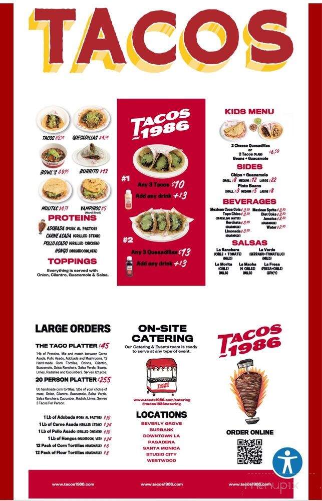 Tacos 1986 - Los Angeles, CA menu_pic