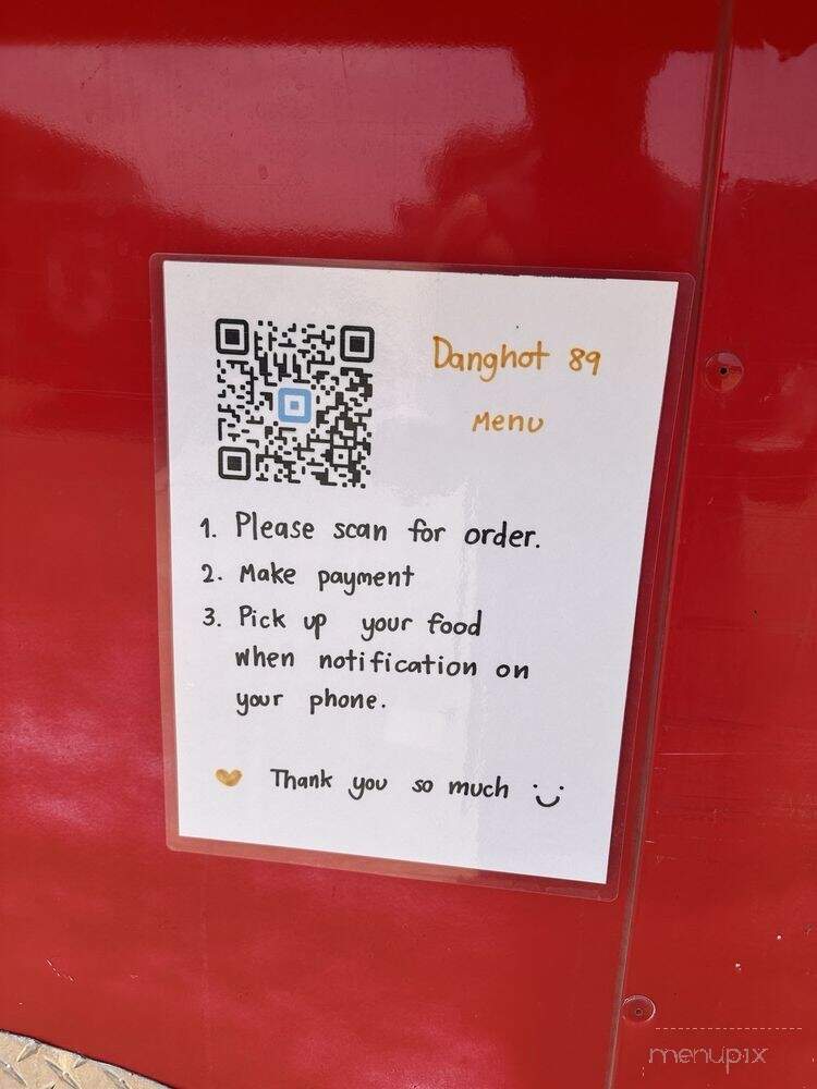 Dang Hot 89 - Austin, TX menu_pic