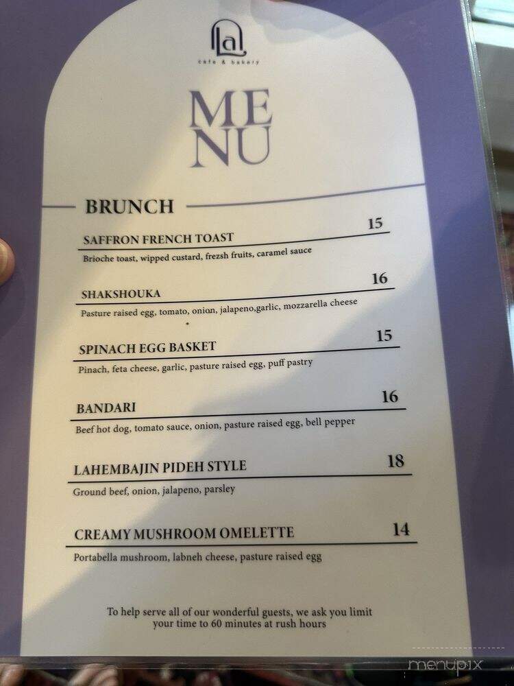 Cafe Lavande - Milton, GA menu_pic