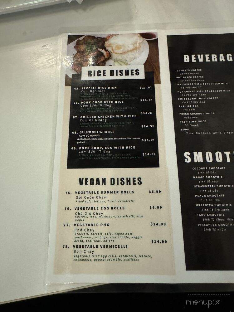 Long's Noodle House - Saugus, MA menu_pic