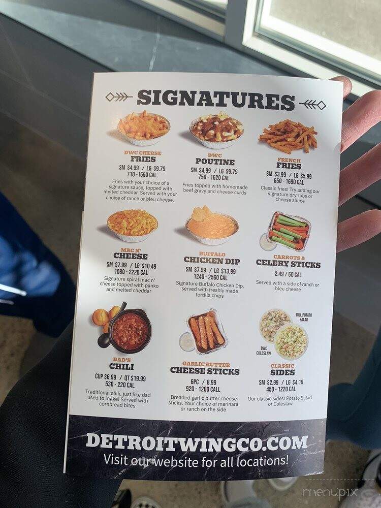 Detroit Wing Company - Washington Township, MI menu_pic