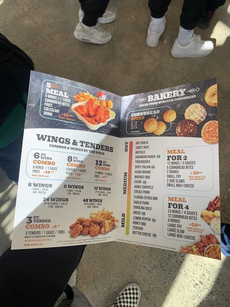 Detroit Wing Company - Washington Township, MI menu_pic