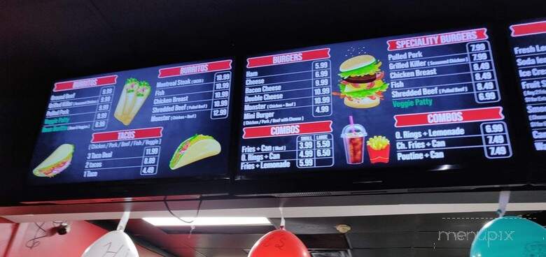 Grillies - Toronto, ON menu_pic