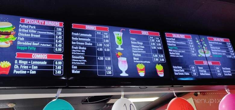 Grillies - Toronto, ON menu_pic