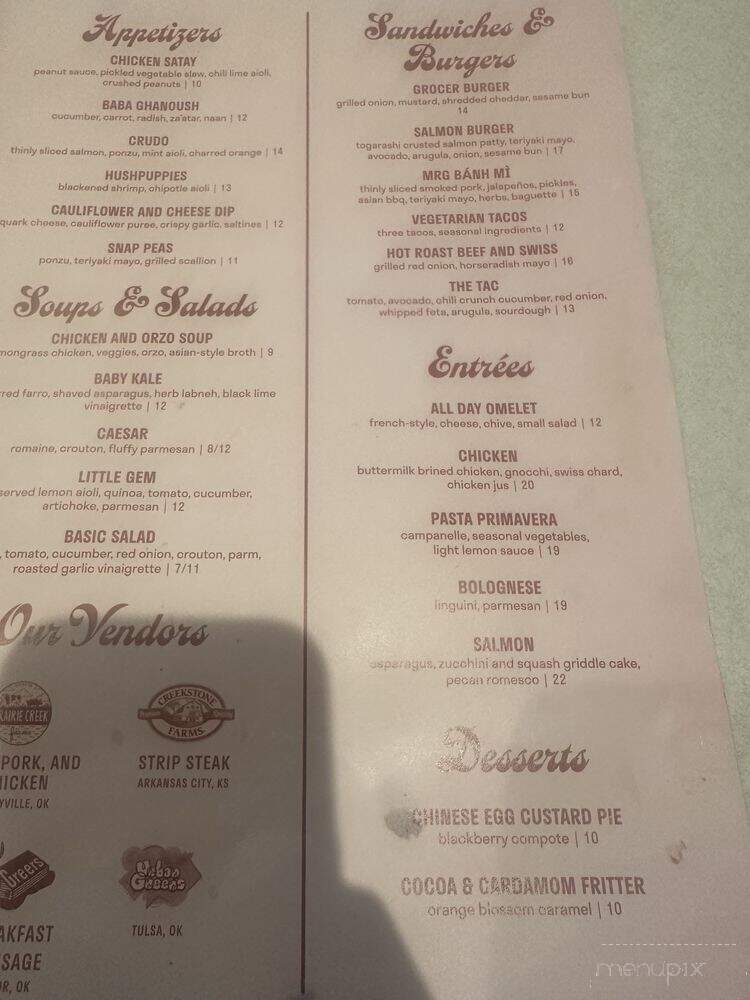 Maple Ridge Grocer - Tulsa, OK menu_pic