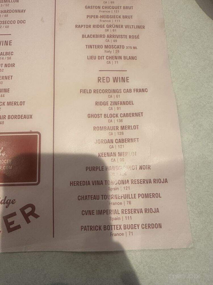 Maple Ridge Grocer - Tulsa, OK menu_pic