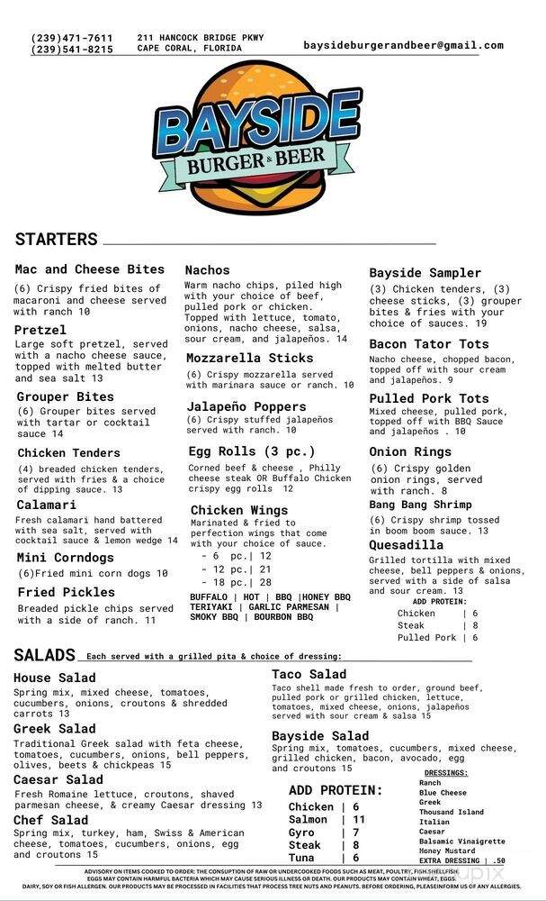 Bayside Burger & Beer - Cape Coral, FL