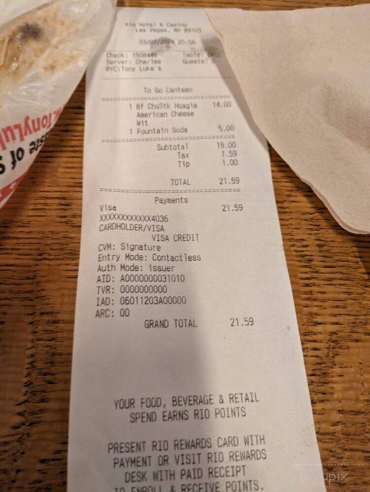 Tony Luke's - Las Vegas, NV
