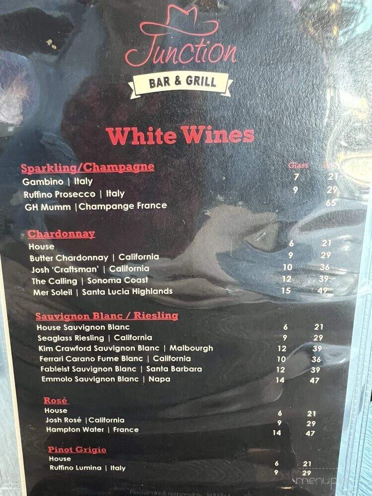 Junction - San Diego, CA menu_pic