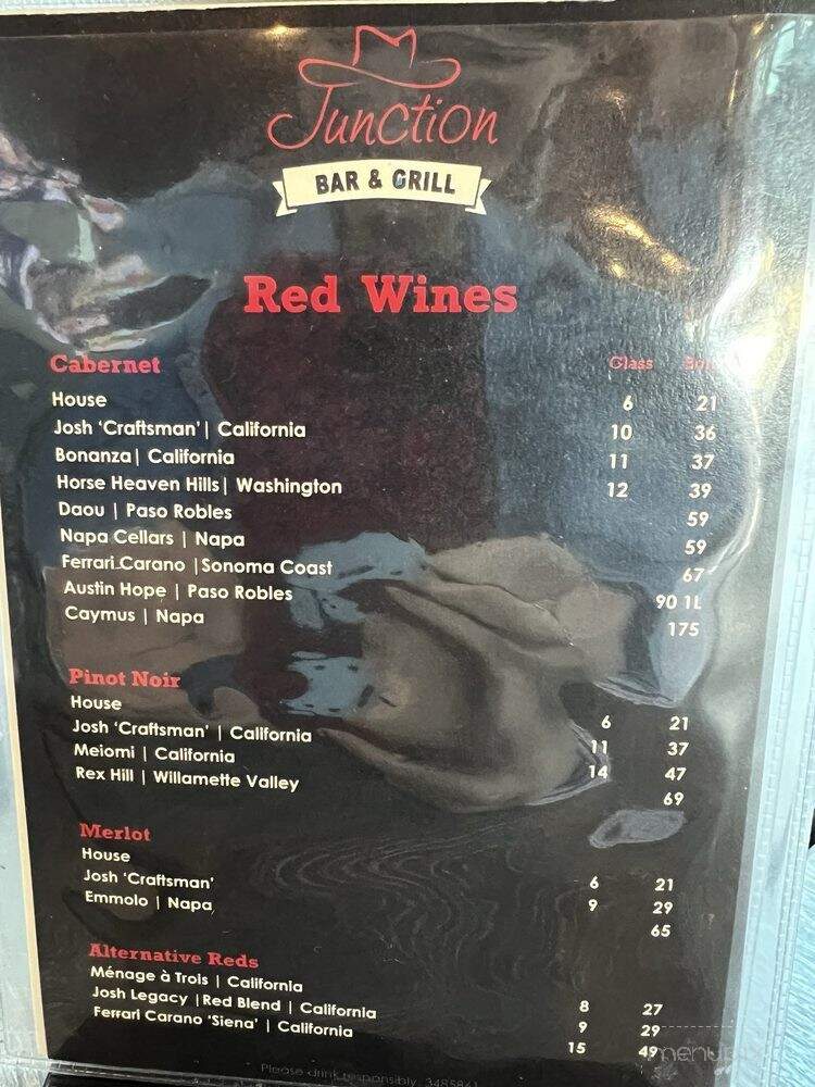 Junction - San Diego, CA menu_pic