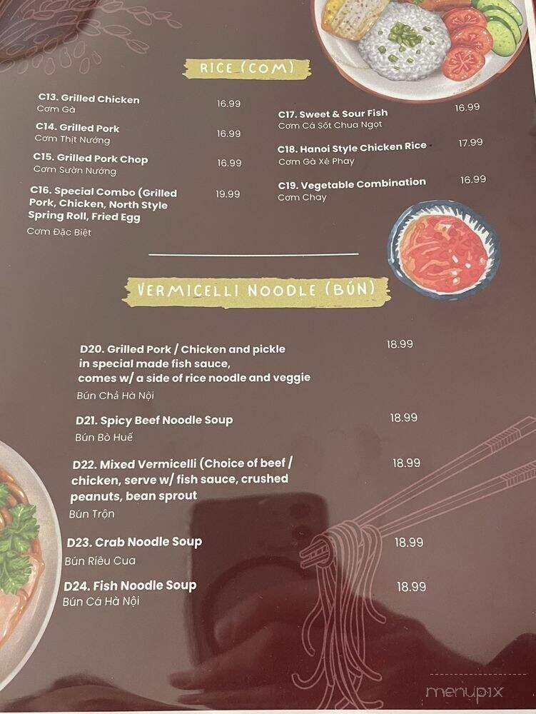 Pho Ha Noi - Hillsboro, OR menu_pic
