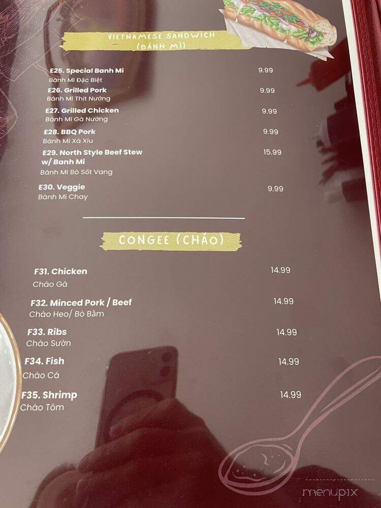 Pho Ha Noi - Hillsboro, OR menu_pic