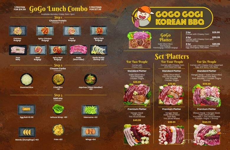 GoGo Gogi Korean BBQ - San Angelo, TX menu_pic